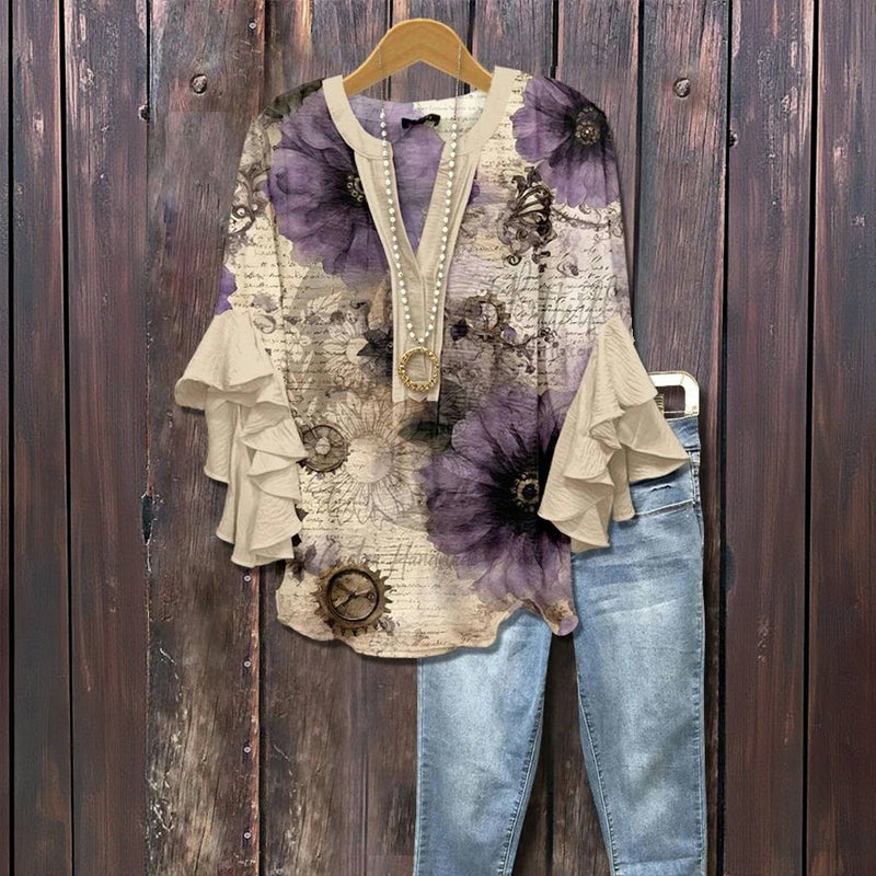 BIANKA | Elegant Floral Blouse