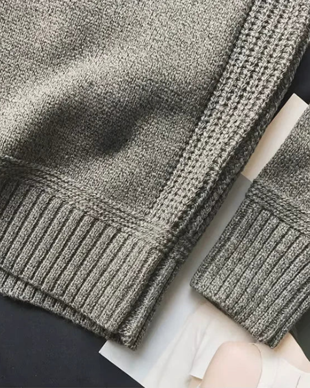 Henry | Heritage Wool Sweater with Suede Elbow Patches