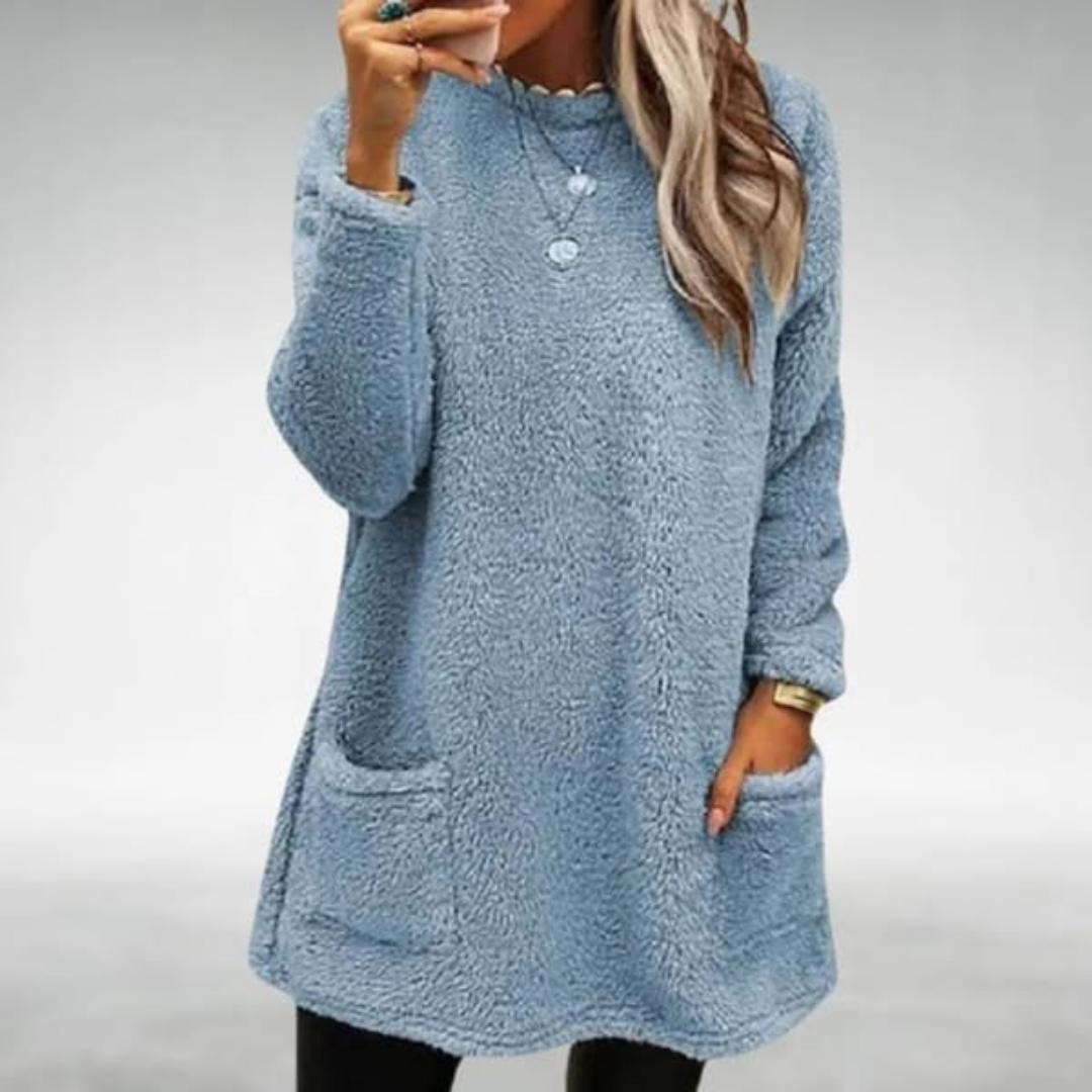 Nora – Fleece Pullover with Pockets