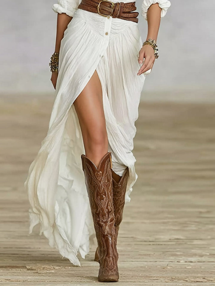 Avelyn™ Soléane | Elegant Pleated Midi Dress