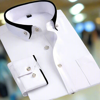 Alfie™ | Classic Cotton Long-Sleeve Shirt