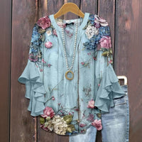 CELIA | Elegant Floral Blouse