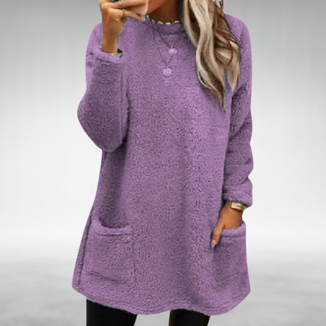 Nora – Fleece Pullover with Pockets