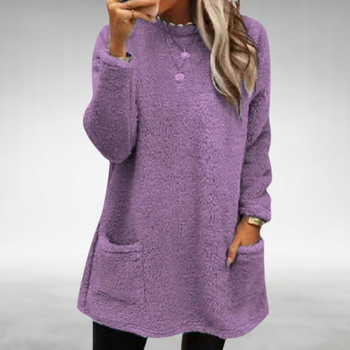 Nora – Fleece Pullover with Pockets