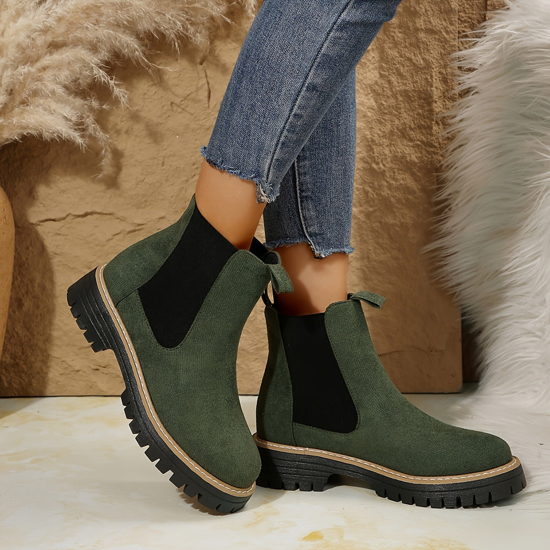 Marta | Women's Ankle Boots with Thick Sole