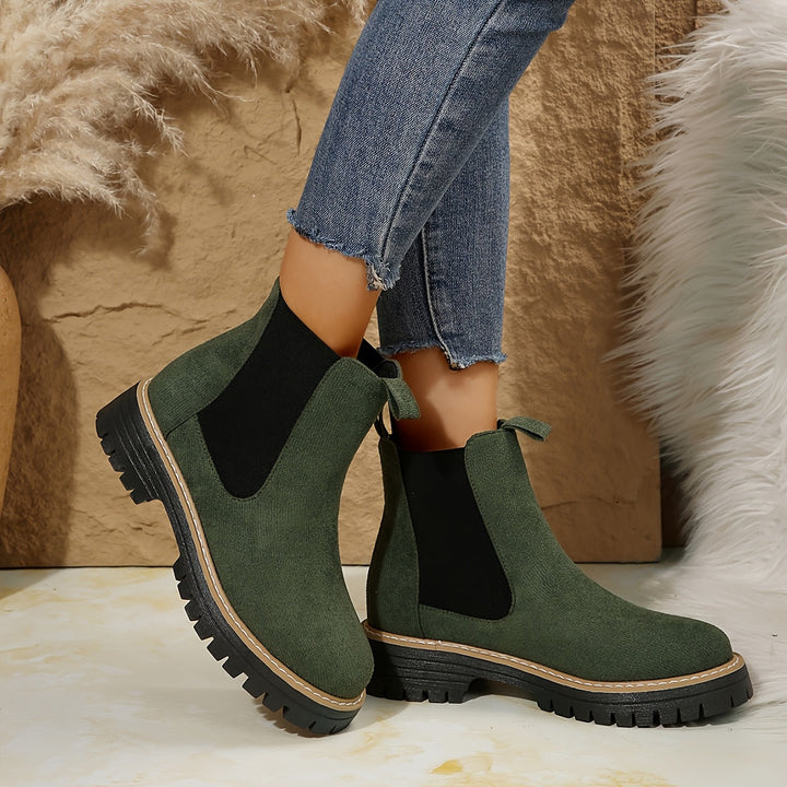 Marta | Women's Ankle Boots with Thick Sole