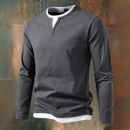AVELYN LONDON™ | Modern 2-in-1 T-shirt – Versatile and Stylish