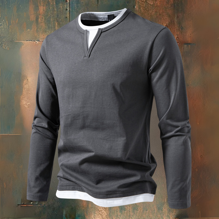 AVELYN LONDON™ | Modern 2-in-1 T-shirt – Versatile and Stylish