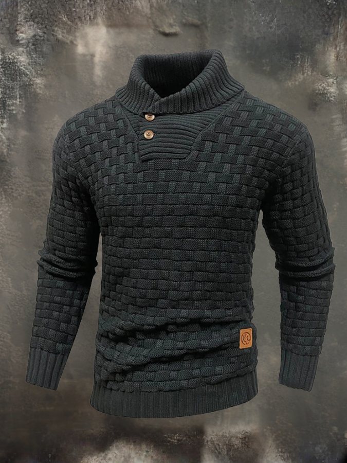 William™ | Structural Sweater with High Collar