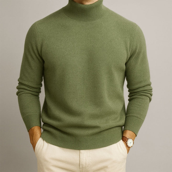 AVELYN LONDON™ | Men's High Neck Jumper