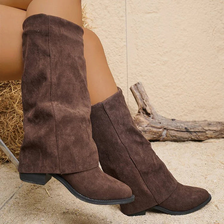 Noémie™ | High Suede Ankle Boots