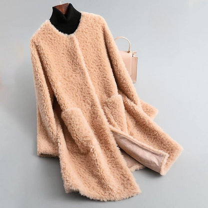 Cecylia | Elegant Sheepskin Teddy Coat