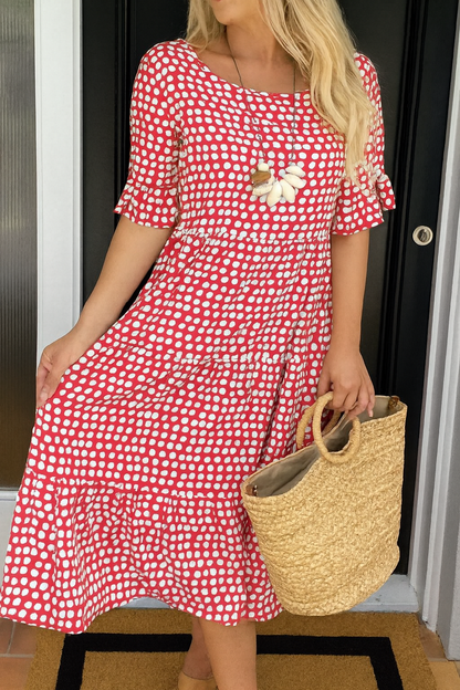 Amara™ | Flow Midi Dress