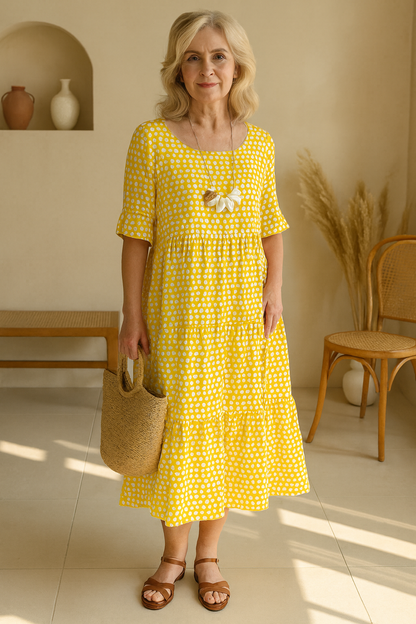 Amara™ | Flow Midi Dress