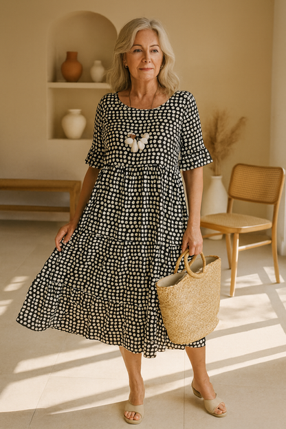 Amara™ | Flow Midi Dress