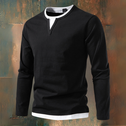 AVELYN LONDON™ | Modern 2-in-1 T-shirt – Versatile and Stylish