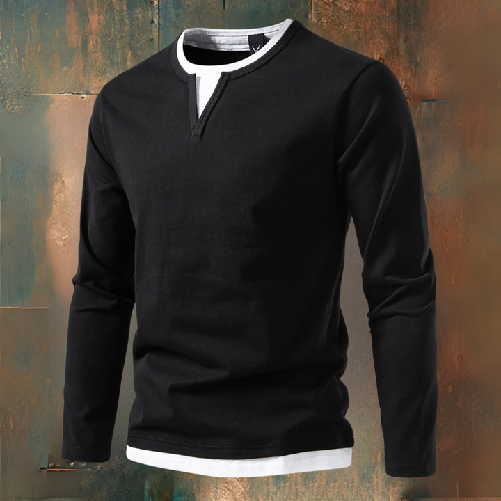 AVELYN LONDON™ | Modern 2-in-1 T-shirt – Versatile and Stylish