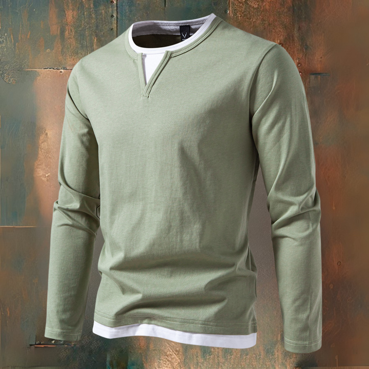 AVELYN LONDON™ | Modern 2-in-1 T-shirt – Versatile and Stylish