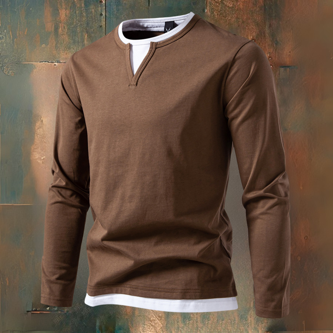 AVELYN LONDON™ | Modern 2-in-1 T-shirt – Versatile and Stylish