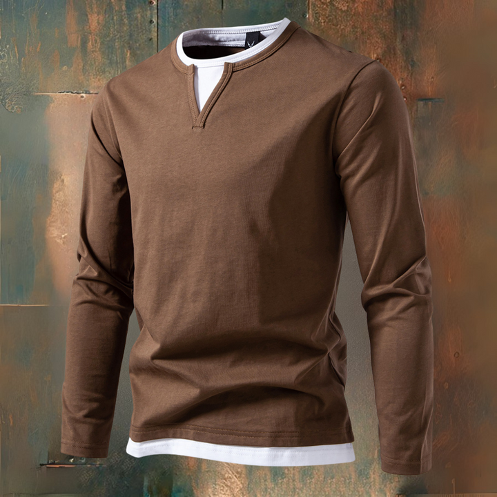 AVELYN LONDON™ | Modern 2-in-1 T-shirt – Versatile and Stylish
