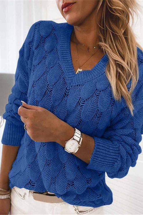 Delaney™ | Elegant V-Neck Jumper