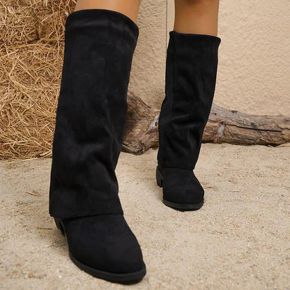 Noémie™ | High Suede Ankle Boots