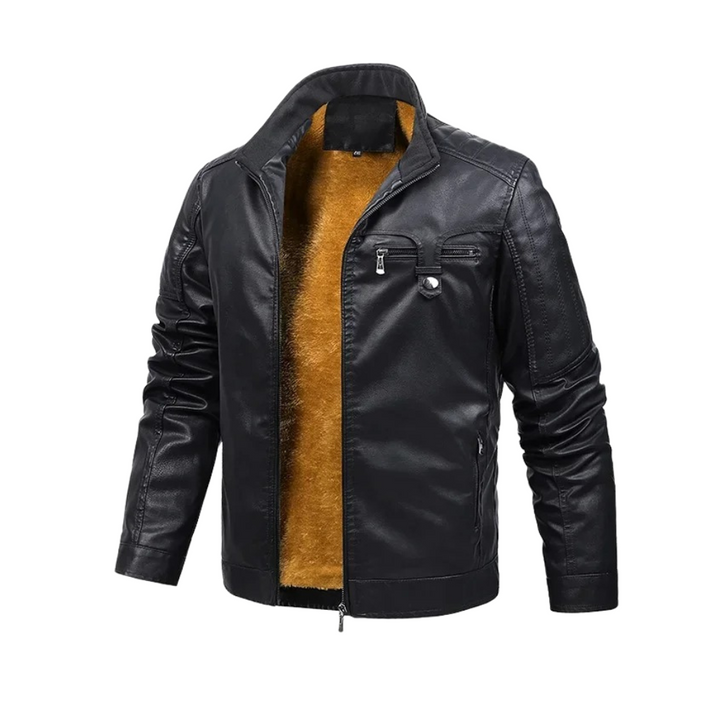 Harry™ | Retro Leather Jacket with Fleece Lining