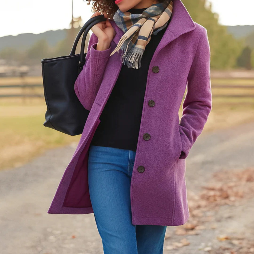 Esmee – Timeless Elegance Button Coat