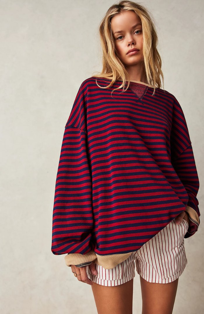 Mana | Striped Oversized Jumper