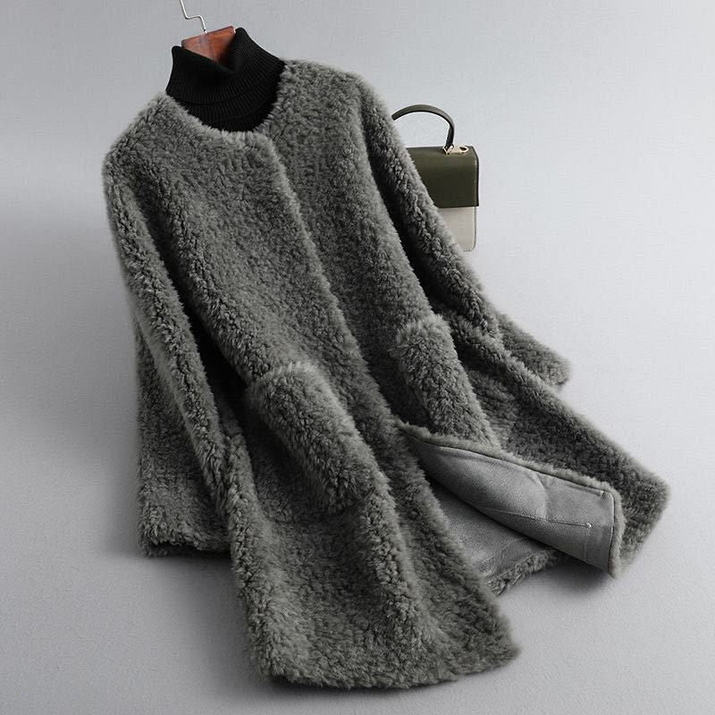 Cecylia | Elegant Sheepskin Teddy Coat