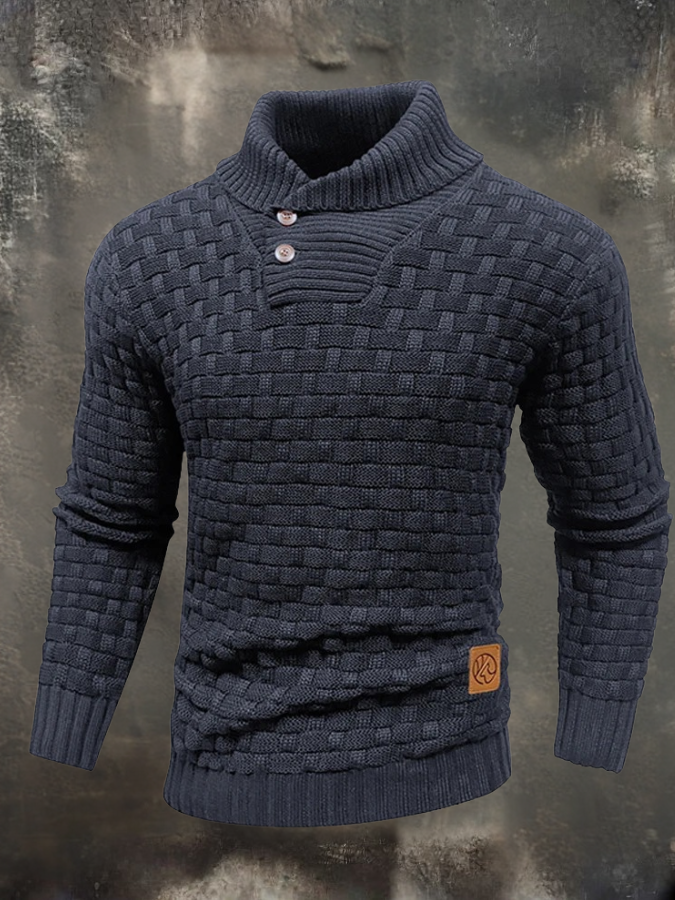William™ | Structural Sweater with High Collar
