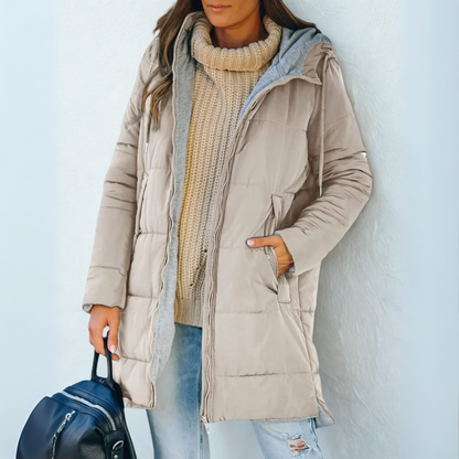 Karina | Lightweight Winter Puffer Jacket with Hood