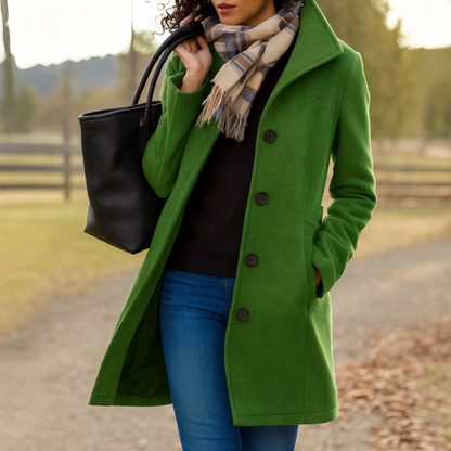 Elaine – Timeless Elegance Button Coat