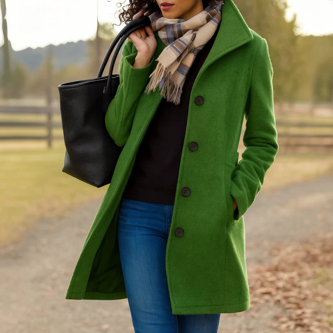 Esmee – Timeless Elegance Button Coat