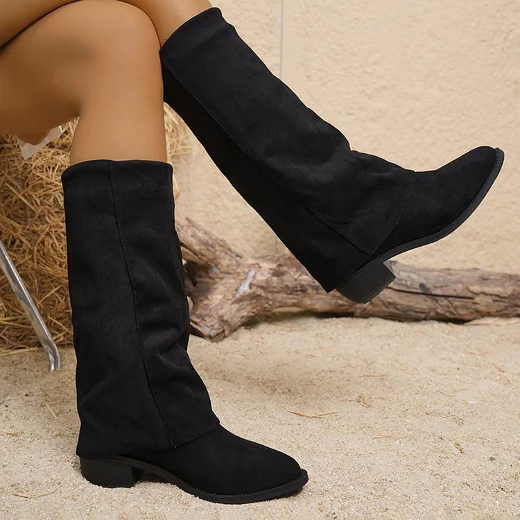 Noémie™ | High Suede Ankle Boots