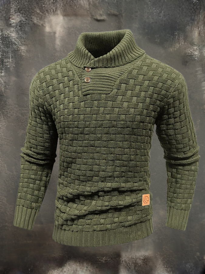 William™ | Structural Sweater with High Collar