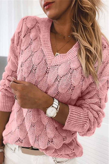 Delaney™ | Elegant V-Neck Jumper