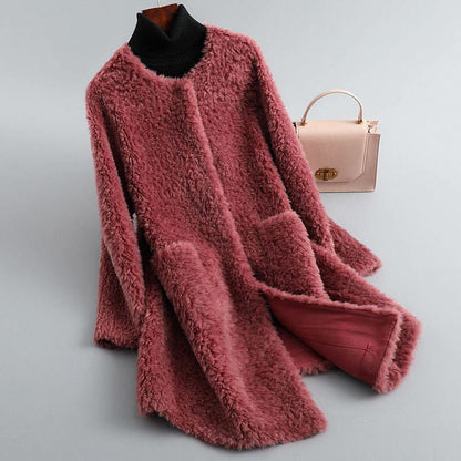 Cecylia | Elegant Sheepskin Teddy Coat
