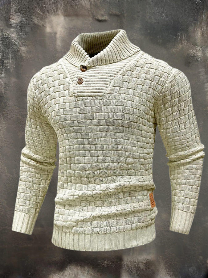 William™ | Structural Sweater with High Collar