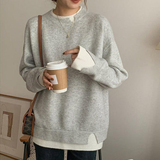 Kaia™ | Stylish Colour Block Sweater