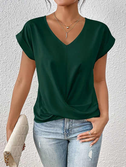 Ruby™ | Casual T-shirt with Soft V-Neck