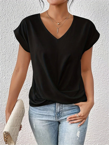 Ruby™ | Casual T-shirt with Soft V-Neck
