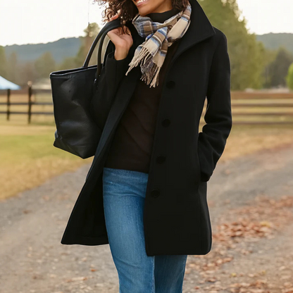 Esmee – Timeless Elegance Button Coat