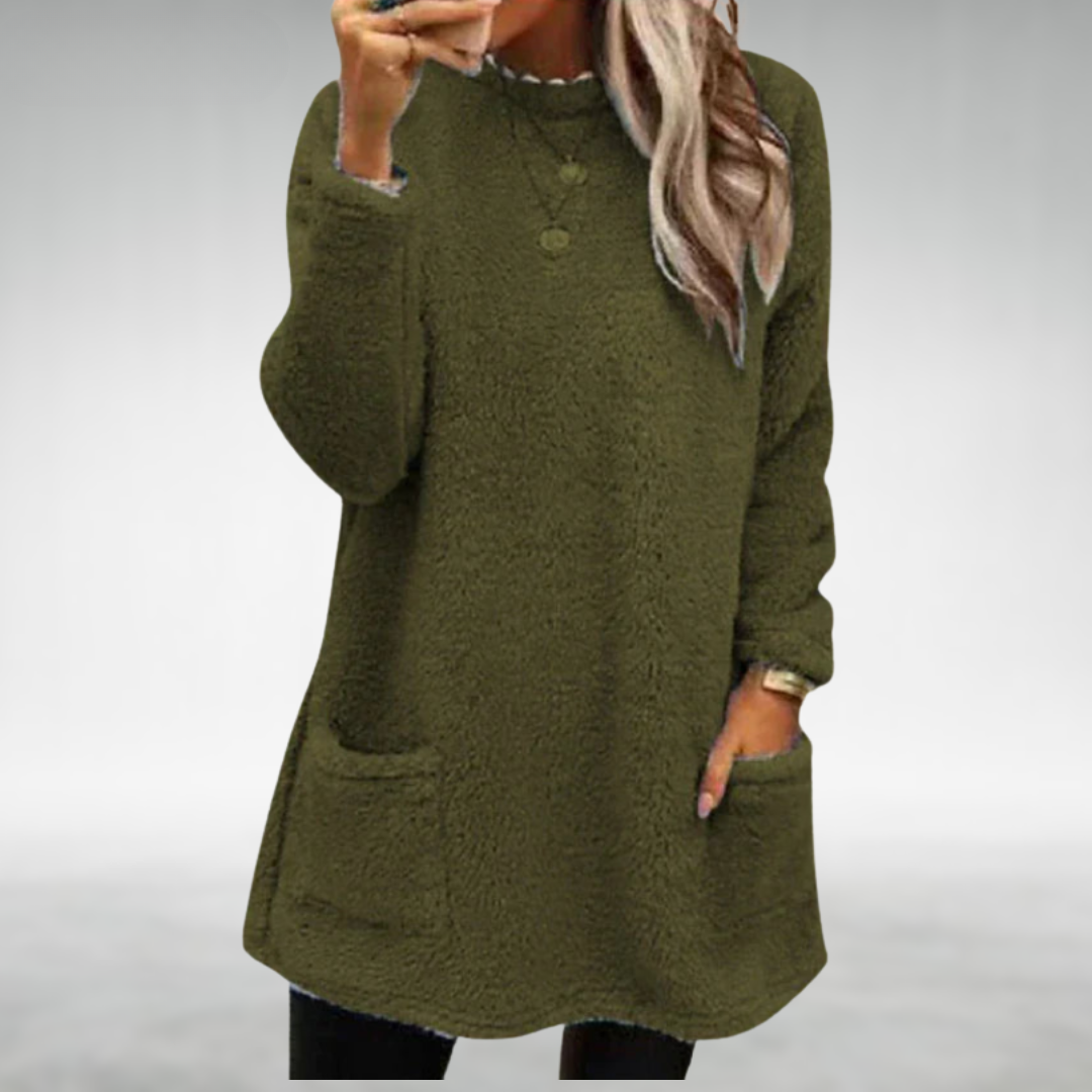 Nora – Fleece Pullover with Pockets
