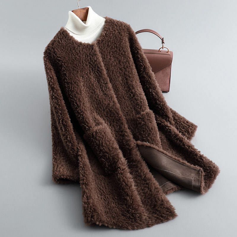 Cecylia | Elegant Sheepskin Teddy Coat