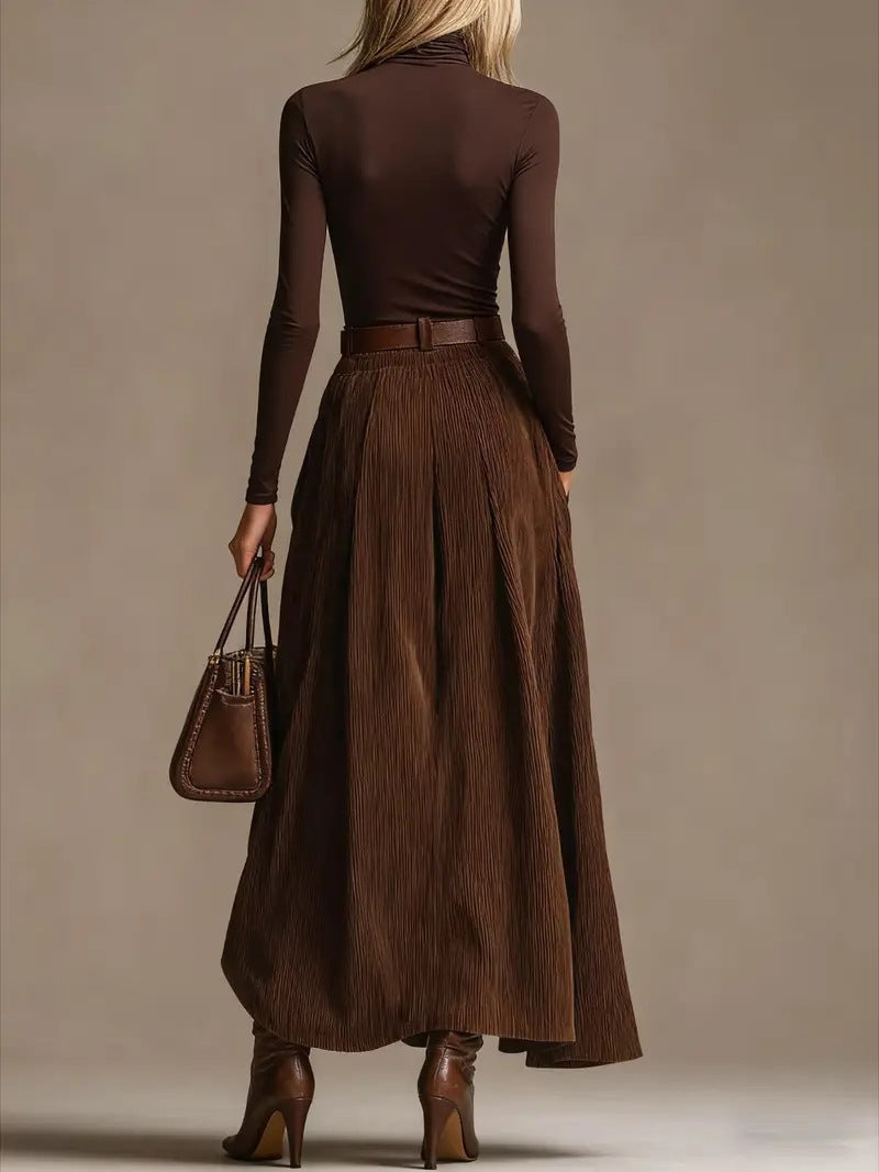 Avelyn™ | Aveline Two-Piece Set (Turtleneck & Maxi Skirt)