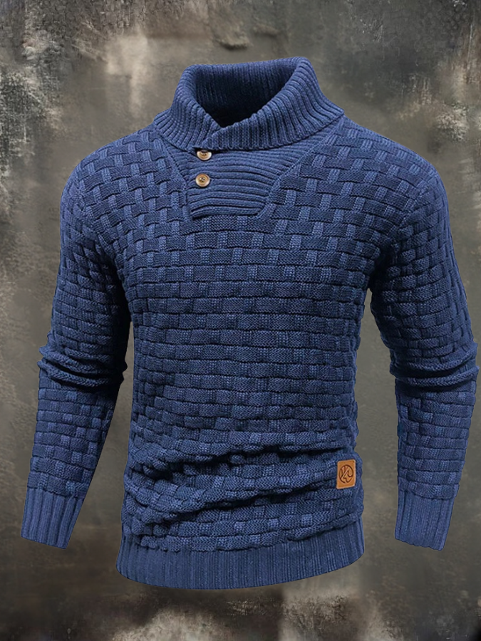 William™ | Structural Sweater with High Collar