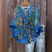 GINNIE | Elegant Blouse with Patterns