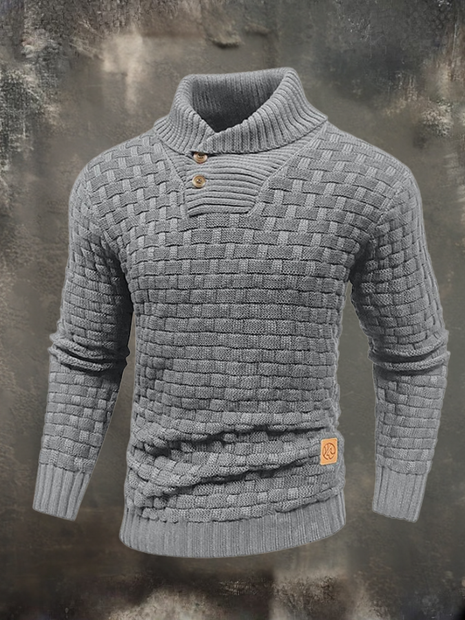 William™ | Structural Sweater with High Collar