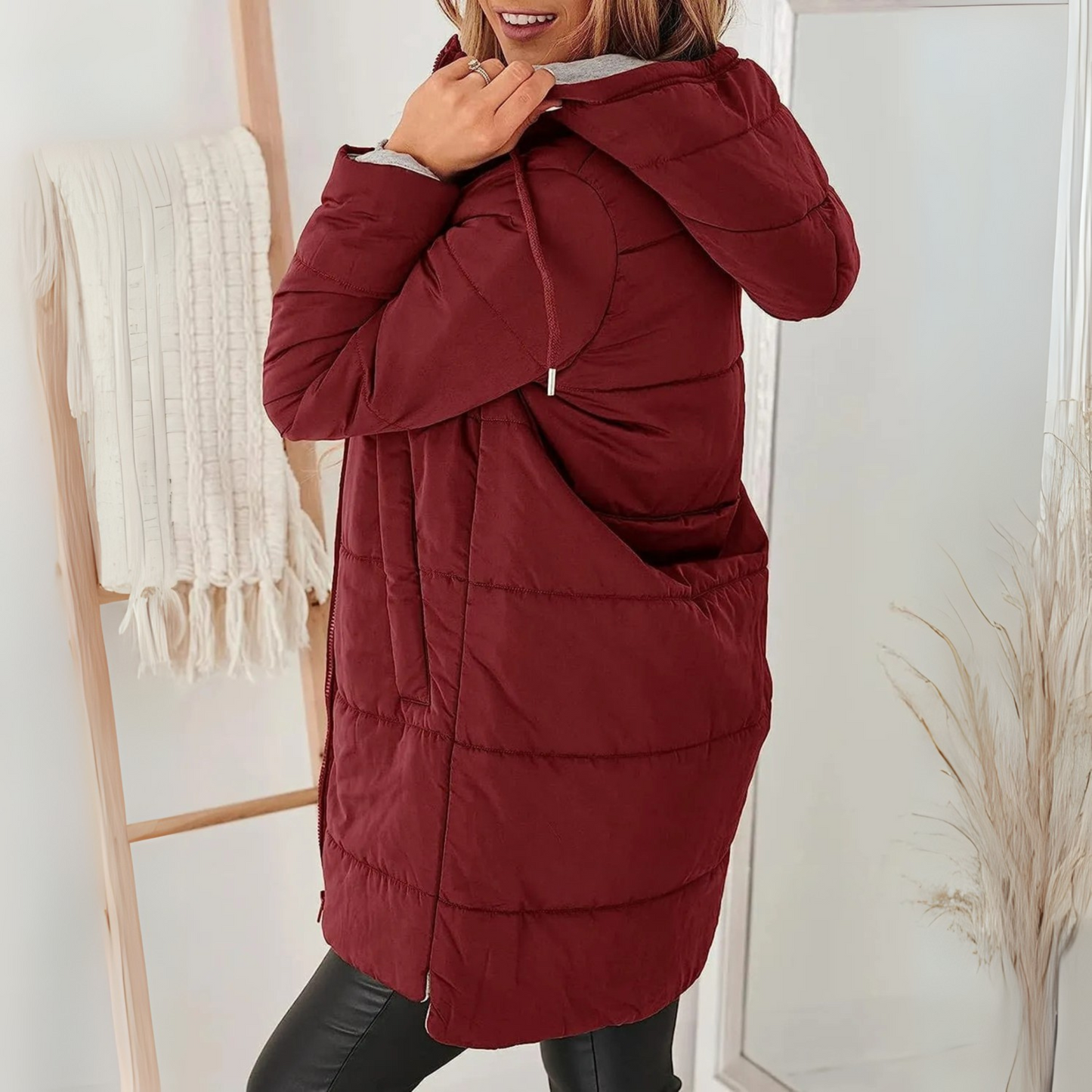 Karina | Lightweight Winter Puffer Jacket with Hood